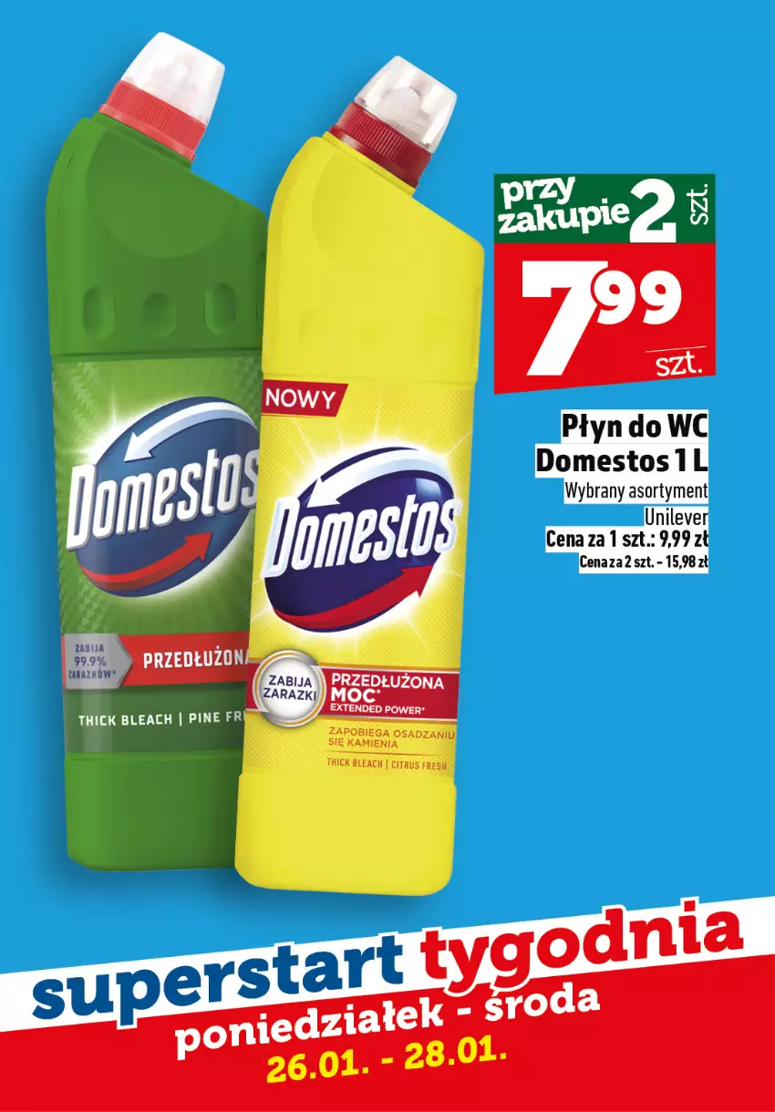Gazetka promocyjna Topaz - Gazetka - ważna 26.01 do 28.01.2026 - strona 7 - produkty: Domestos, Płyn do wc