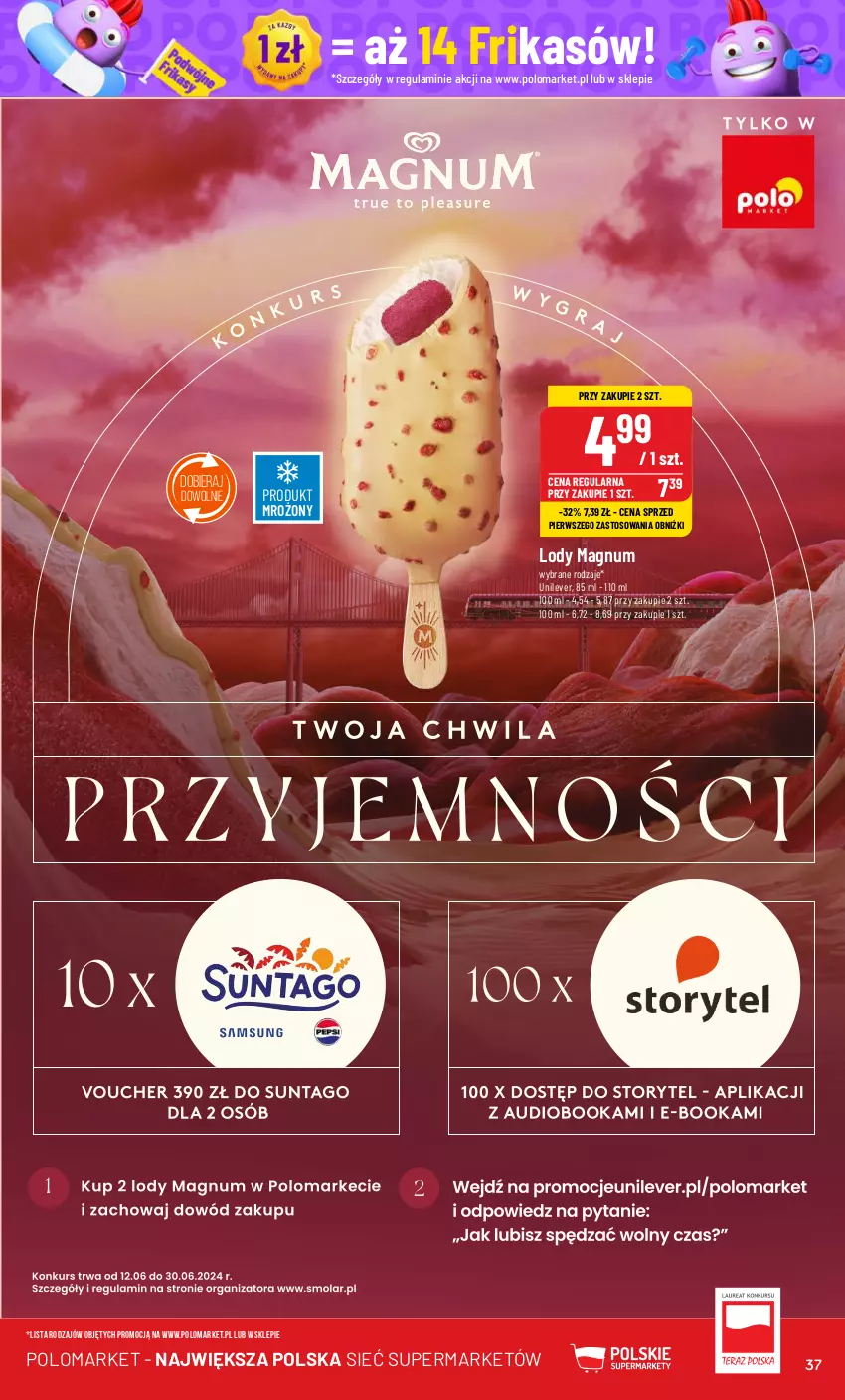 Gazetka promocyjna PoloMarket - Gazetka pomocyjna - ważna 12.06 do 18.06.2024 - strona 37 - produkty: Lody