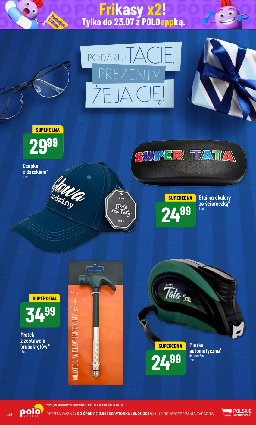 Gazetka promocyjna PoloMarket - Gazetka pomocyjna - ważna 12.06 do 18.06.2024 - strona 54 - produkty: Czapka, Miarka, Młot, Młotek