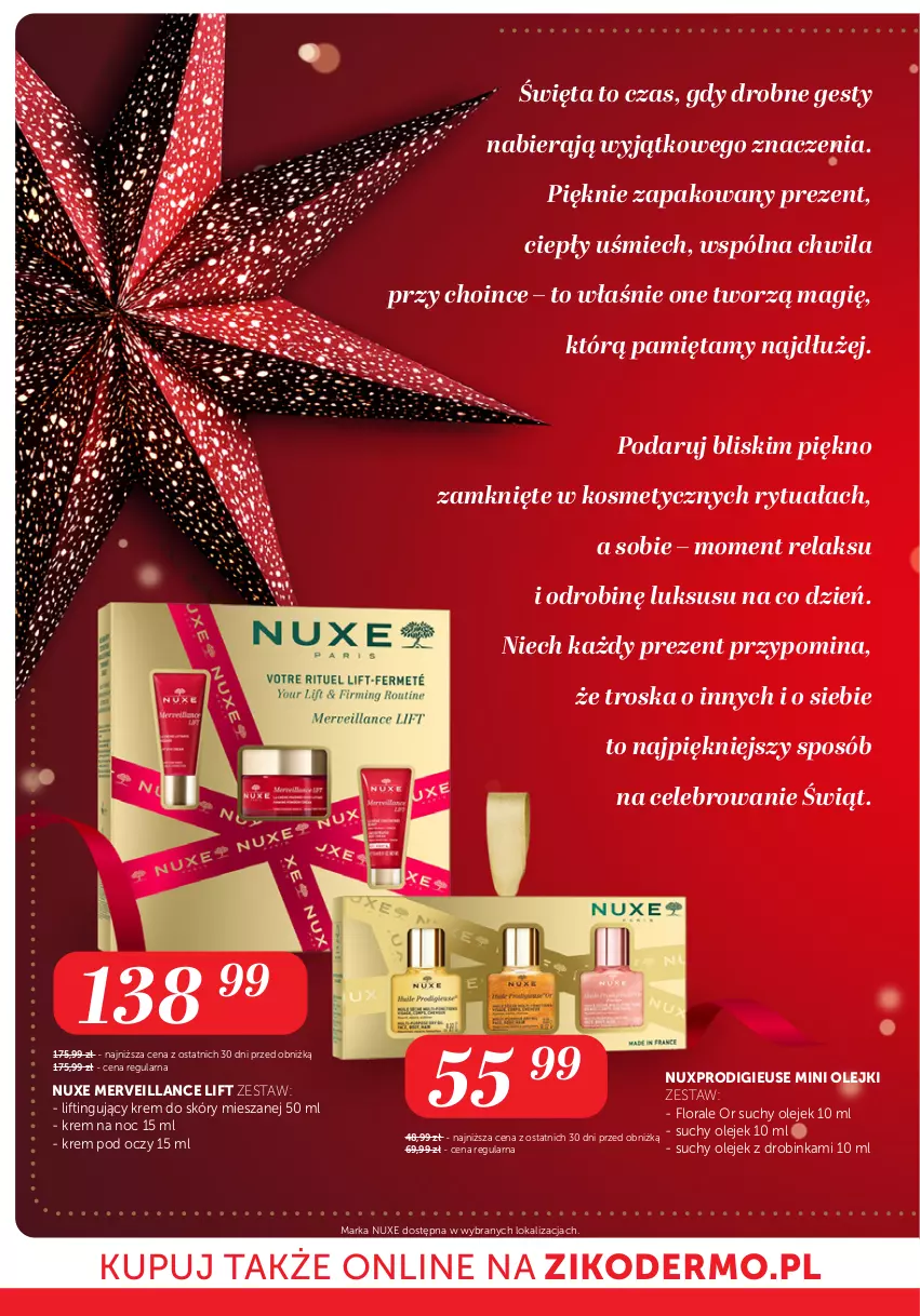 Gazetka promocyjna Ziko - Gazetka Ziko Dermo - ważna 21.11 do 27.11.2025 - strona 2 - produkty: Flora, Inka, Krem na noc, Krem pod oczy, Mięta, Nuxe, Olej