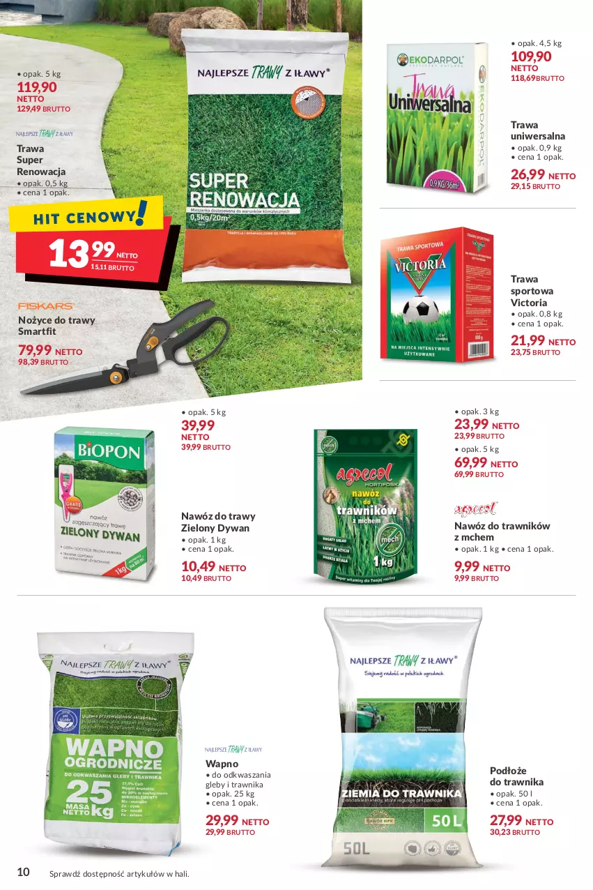 Gazetka promocyjna Makro - [Oferta specjalna] Ogród - nowe trendy, pomysły, inspiracje - ważna 05.04 do 18.04.2022 - strona 10 - produkty: Dywan, Nawóz, Noż, Nożyce, Por, Sport