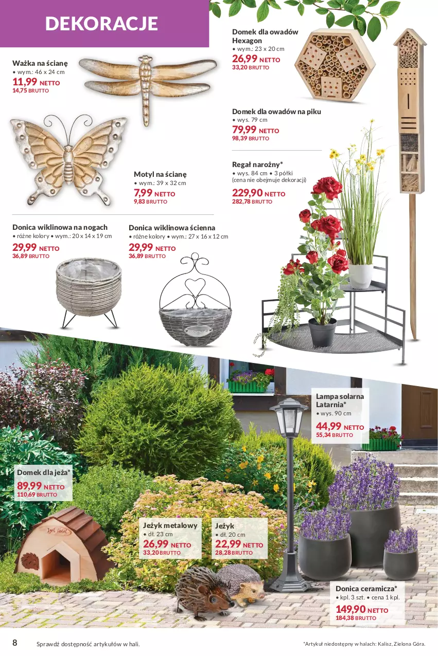 Gazetka promocyjna Makro - [Oferta specjalna] Ogród - nowe trendy, pomysły, inspiracje - ważna 05.04 do 18.04.2022 - strona 8 - produkty: Lampa, Latarnia, Regał