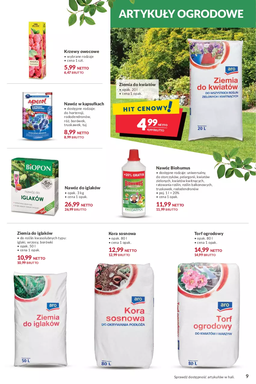 Gazetka promocyjna Makro - [Oferta specjalna] Ogród - nowe trendy, pomysły, inspiracje - ważna 05.04 do 18.04.2022 - strona 9 - produkty: Biohumus, Dron, Mus, Nawóz, Sos, Storczyk