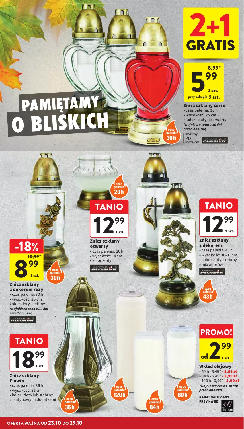 Gazetka promocyjna Intermarche - Gazetka Intermarche - ważna 23.10 do 29.10.2025 - strona 2 - produkty: Gra, Mięta, Olej, Ser, Sok, Wkład olejowy, Znicz