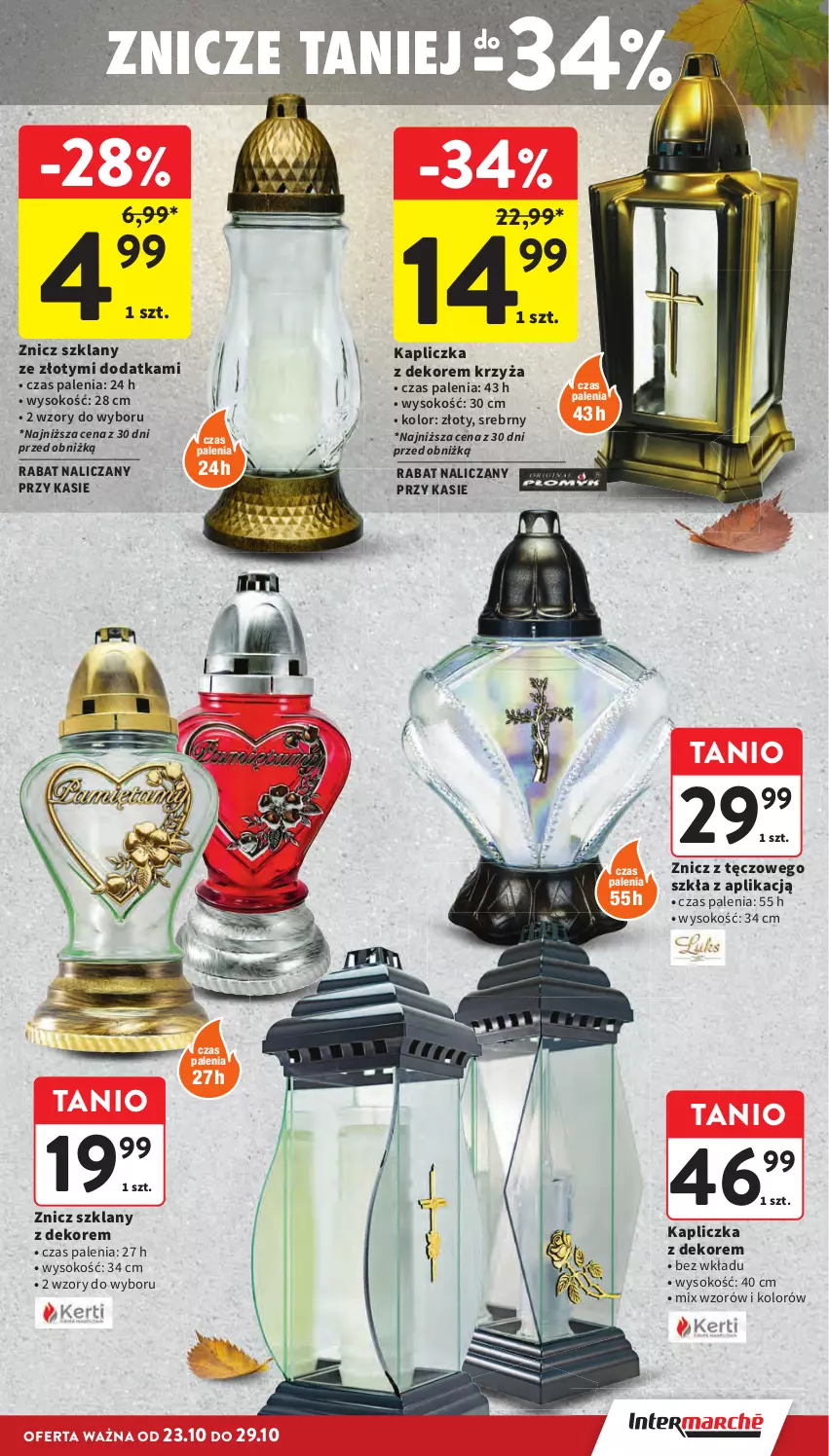 Gazetka promocyjna Intermarche - Gazetka Intermarche - ważna 23.10 do 29.10.2025 - strona 3 - produkty: Sok, Znicz