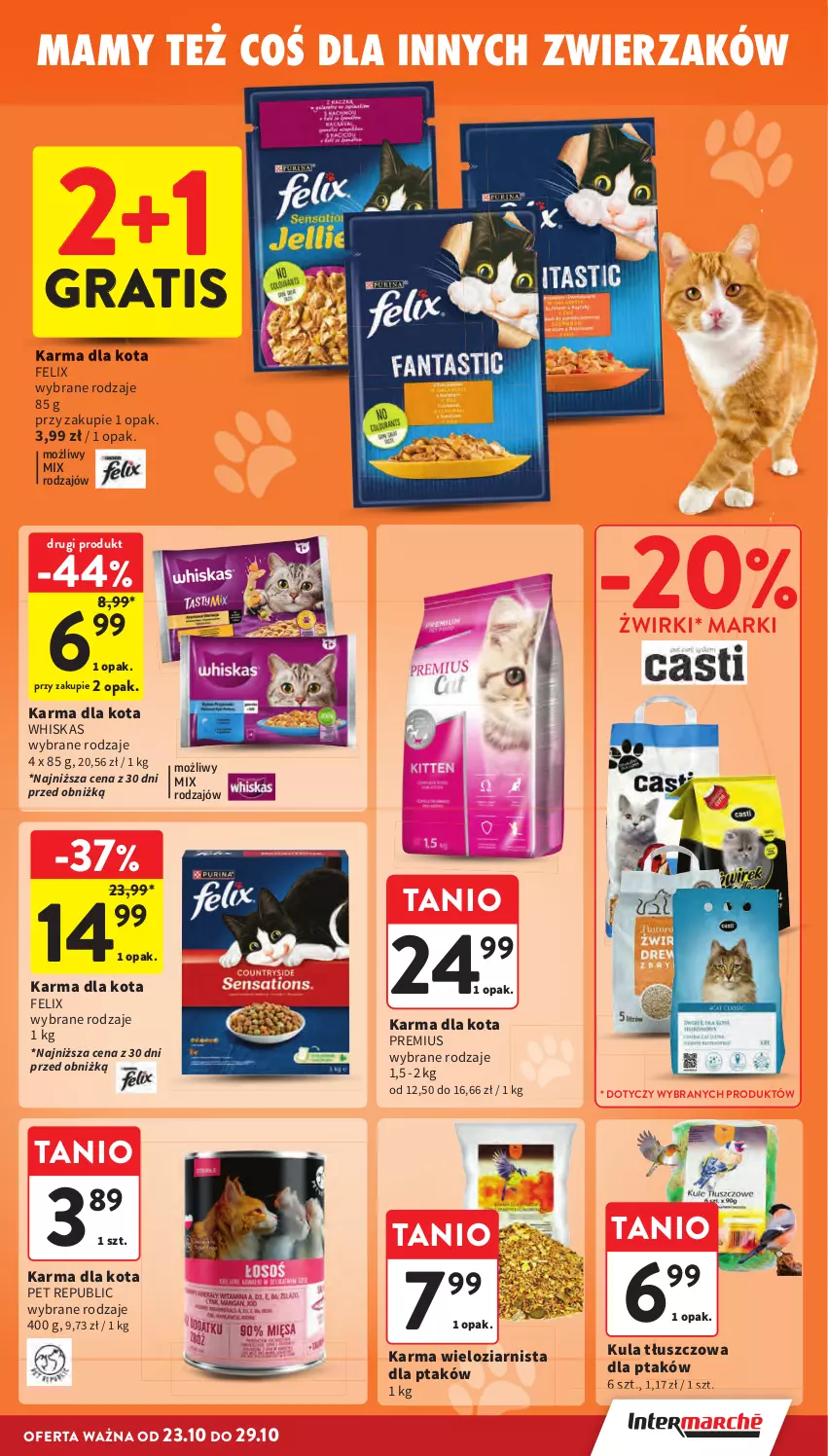 Gazetka promocyjna Intermarche - Gazetka Intermarche - ważna 23.10 do 29.10.2025 - strona 37 - produkty: Felix, Gra, Whiskas