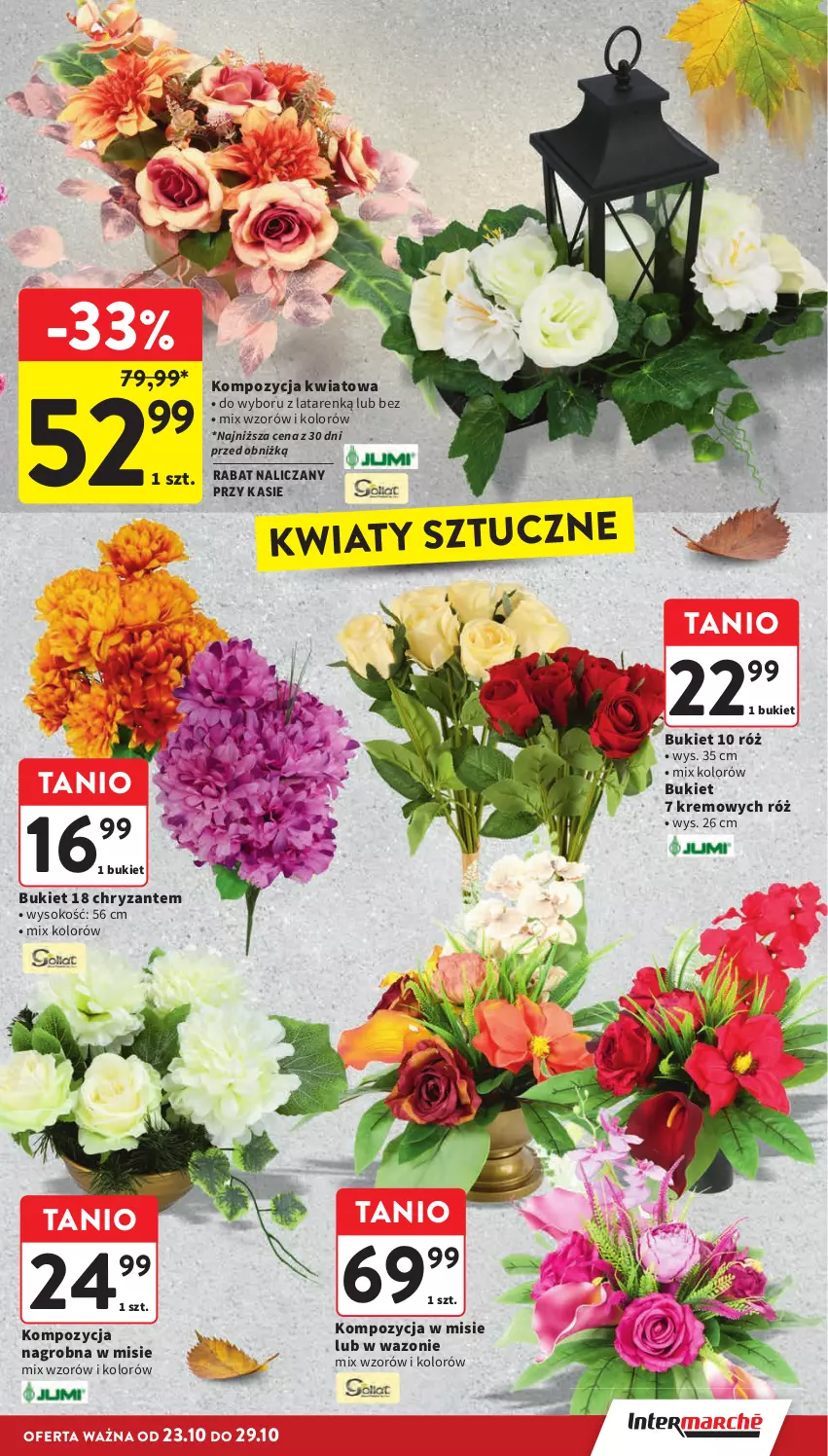 Gazetka promocyjna Intermarche - Gazetka Intermarche - ważna 23.10 do 29.10.2025 - strona 5 - produkty: Bukiet, Sok, Wazon