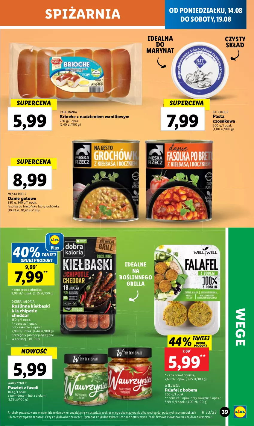 Gazetka promocyjna Lidl - GAZETKA - ważna 14.08 do 19.08.2023 - strona 45 - produkty: Pasztet