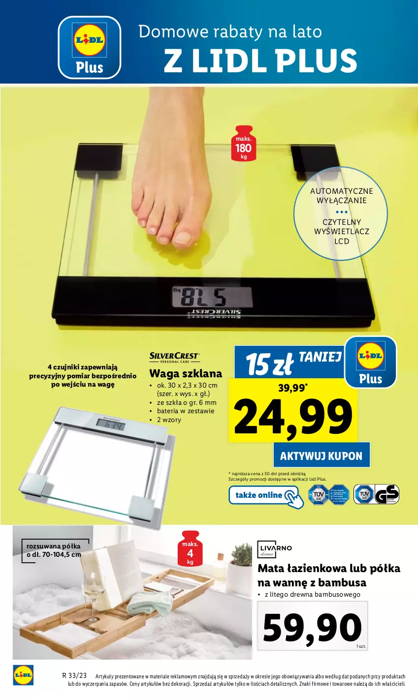 Gazetka promocyjna Lidl - GAZETKA - ważna 14.08 do 19.08.2023 - strona 64 - produkty: LANA, Półka, Waga