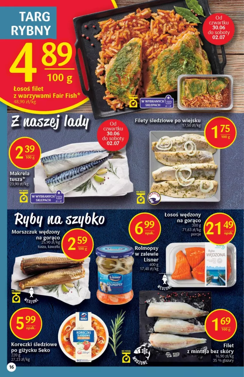 Gazetka promocyjna Delikatesy Centrum - Gazetka DC25 - ważna 30.06 do 06.07.2022 - strona 16 - produkty: Kawa, Lazur, Lisner, Mop, SEKO, Tusz