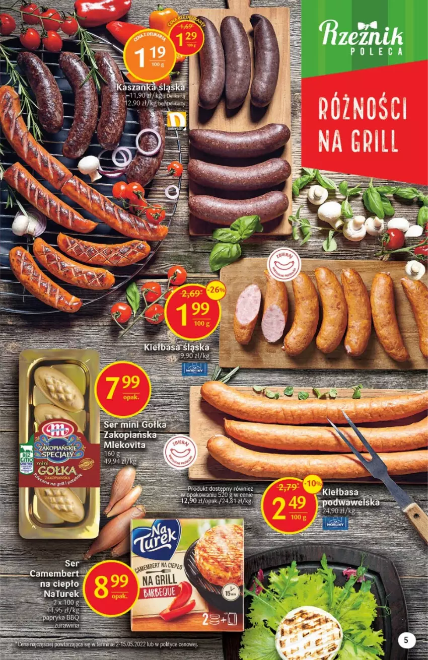 Gazetka promocyjna Delikatesy Centrum - Gazetka DC25 - ważna 30.06 do 06.07.2022 - strona 5 - produkty: Grill, Kiełbasa