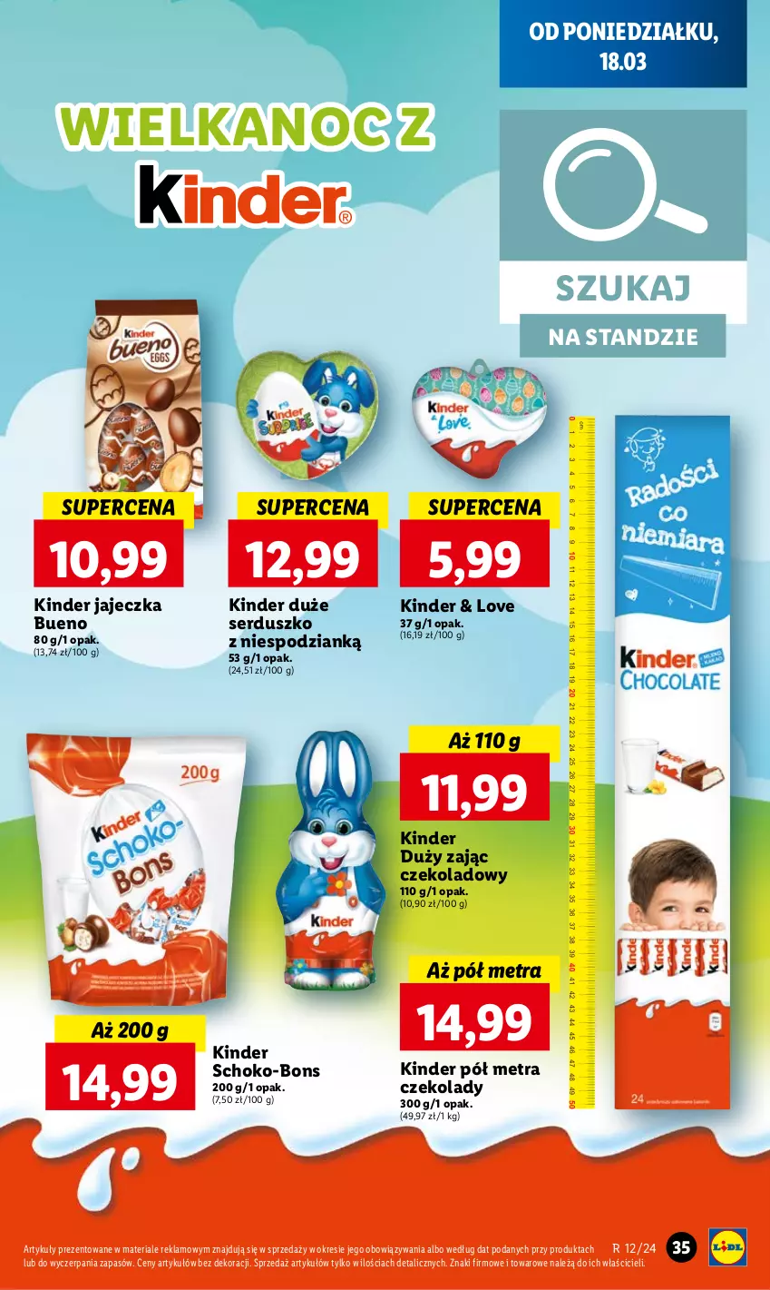 Gazetka promocyjna Lidl - GAZETKA - ważna 18.03 do 20.03.2024 - strona 39 - produkty: Kinder, Ser