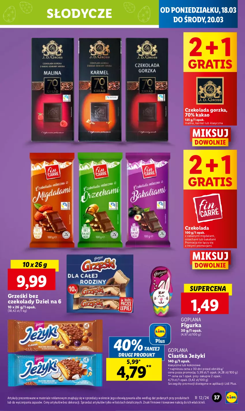 Gazetka promocyjna Lidl - GAZETKA - ważna 18.03 do 20.03.2024 - strona 41 - produkty: Goplana, Gra, Kokos, LANA