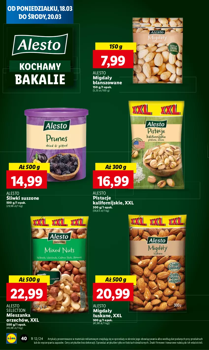 Gazetka promocyjna Lidl - GAZETKA - ważna 18.03 do 20.03.2024 - strona 44 - produkty: Koc, Pistacje