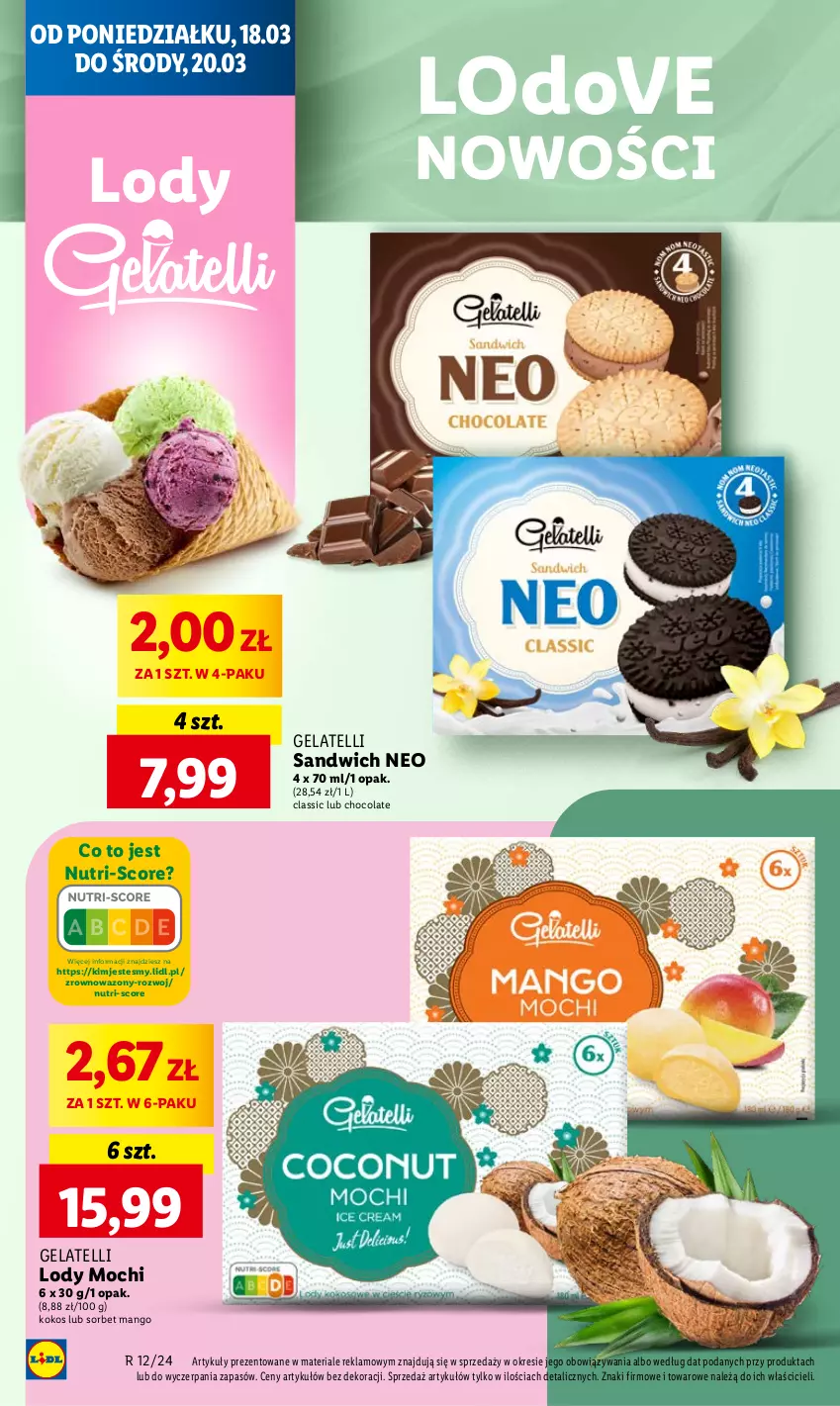 Gazetka promocyjna Lidl - GAZETKA - ważna 18.03 do 20.03.2024 - strona 46 - produkty: Dove, Kokos, Lody, Mango, Wazon