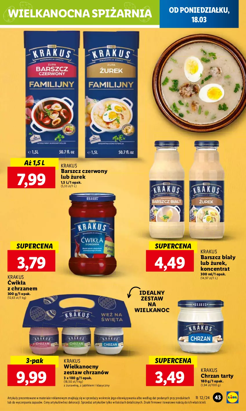 Gazetka promocyjna Lidl - GAZETKA - ważna 18.03 do 20.03.2024 - strona 49 - produkty: Krakus