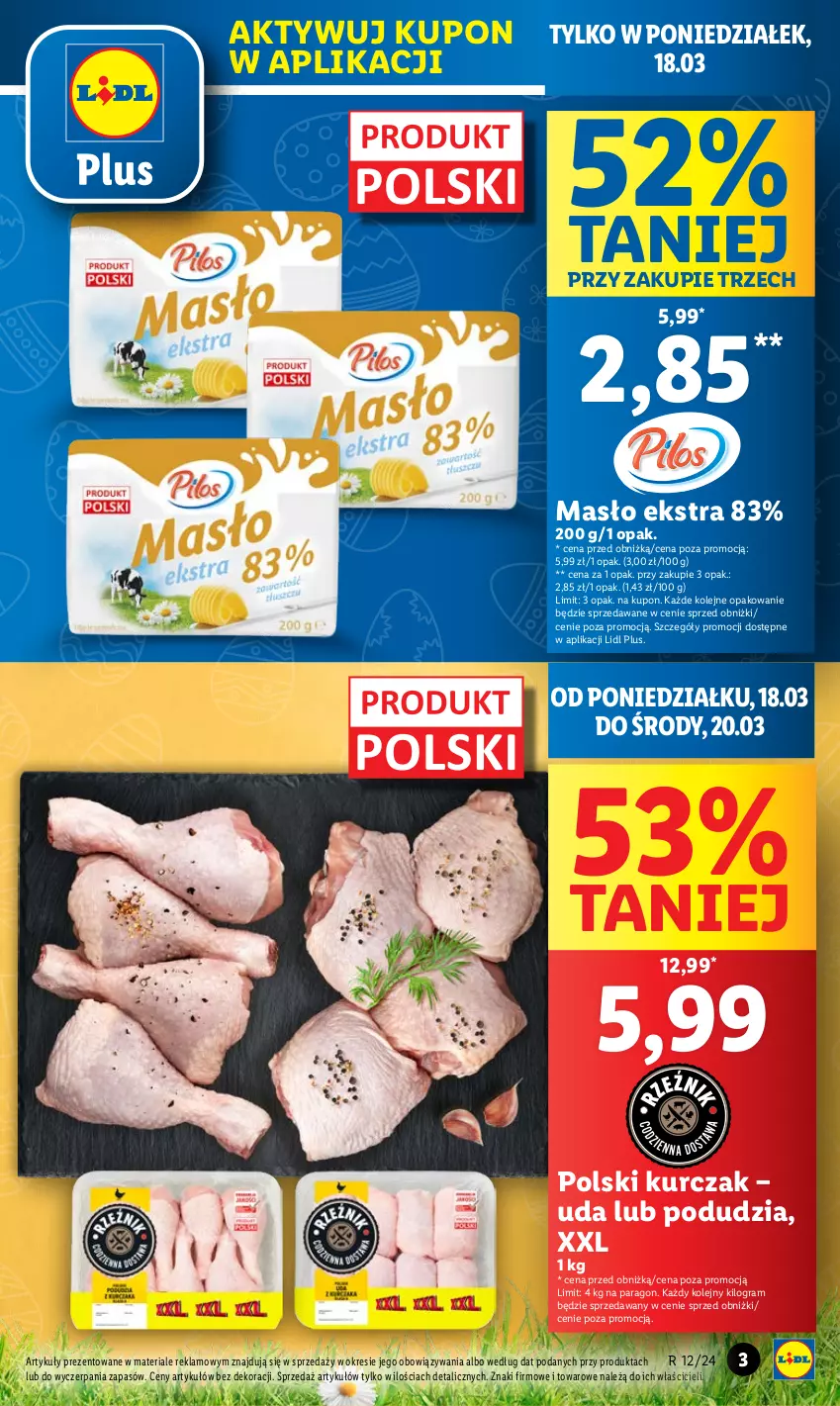 Gazetka promocyjna Lidl - GAZETKA - ważna 18.03 do 20.03.2024 - strona 5 - produkty: Gra, Kurczak, Masło, Olej