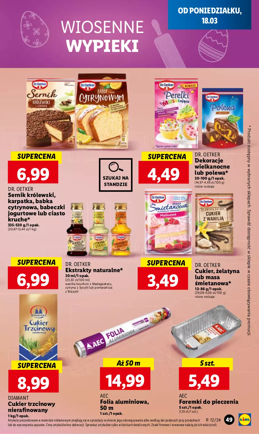 Gazetka promocyjna Lidl - GAZETKA - ważna 18.03 do 20.03.2024 - strona 55 - produkty: Babeczki, Babka, Bourbon, Cukier, Cukier trzcinowy, Diamant, Dr. Oetker, Folia aluminiowa, Foremki, Jogurt, Karp, Królewski, Piec, Ser