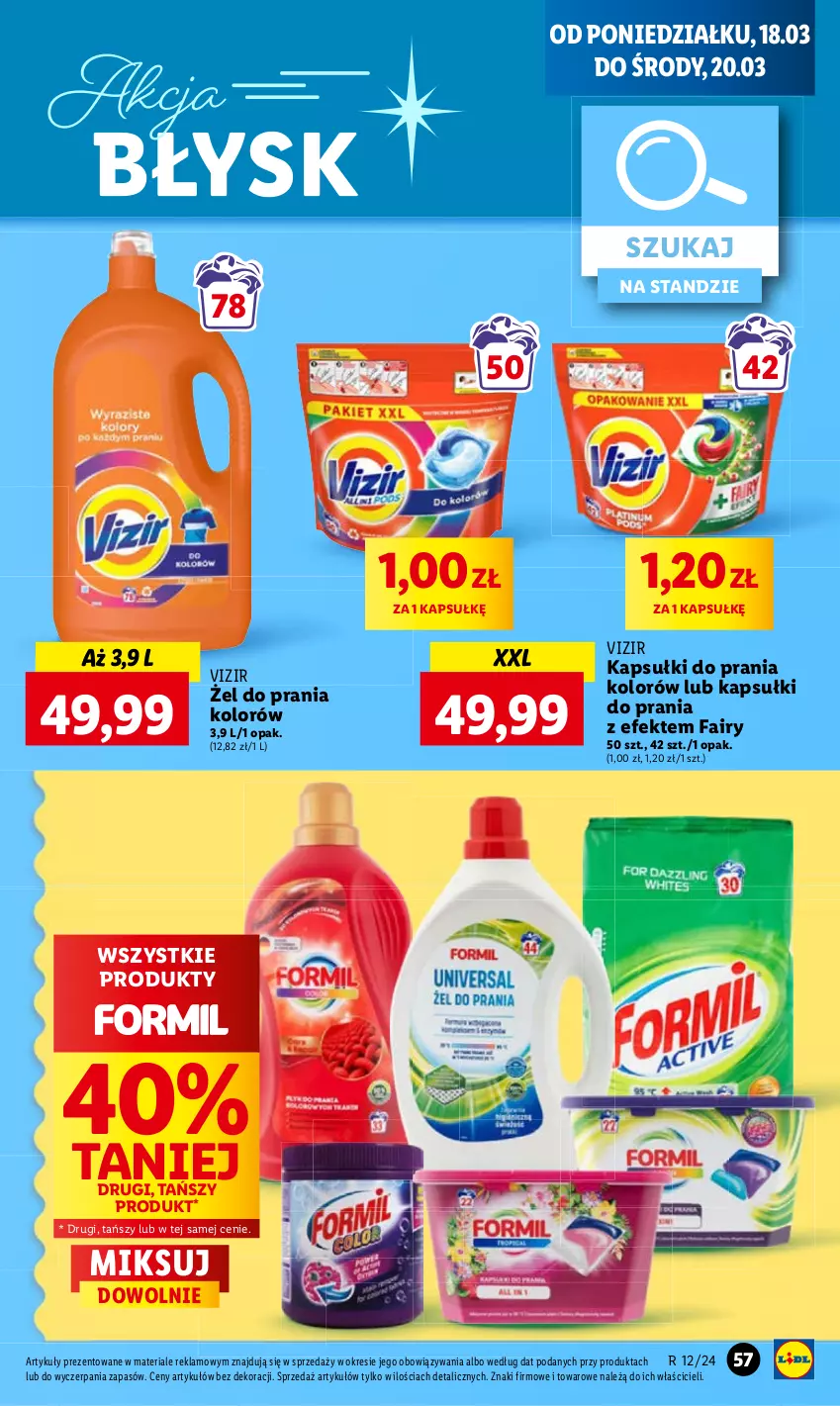 Gazetka promocyjna Lidl - GAZETKA - ważna 18.03 do 20.03.2024 - strona 65 - produkty: Fa, Fairy, Kapsułki do prania