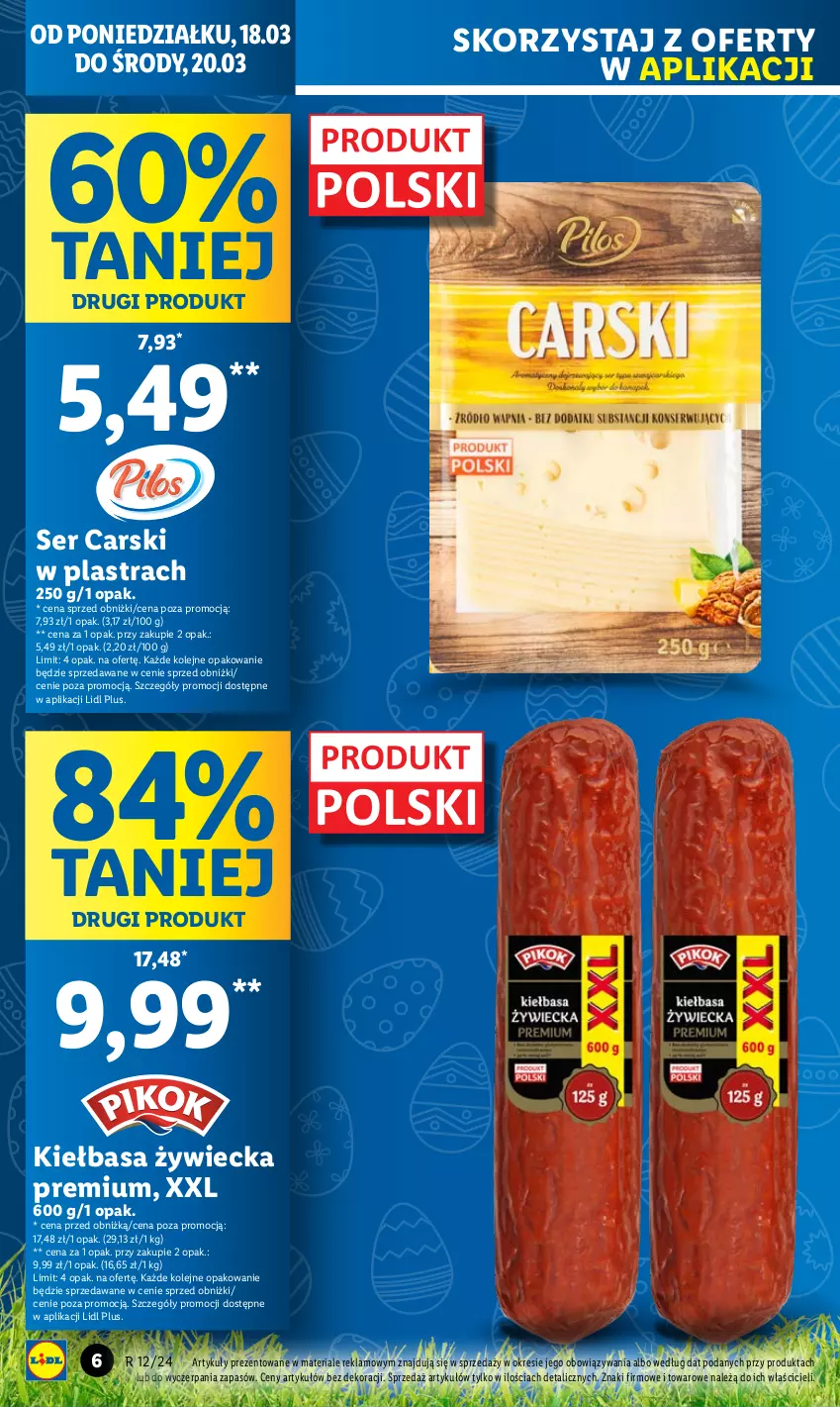 Gazetka promocyjna Lidl - GAZETKA - ważna 18.03 do 20.03.2024 - strona 8 - produkty: Cars, Kiełbasa, Olej, Ser