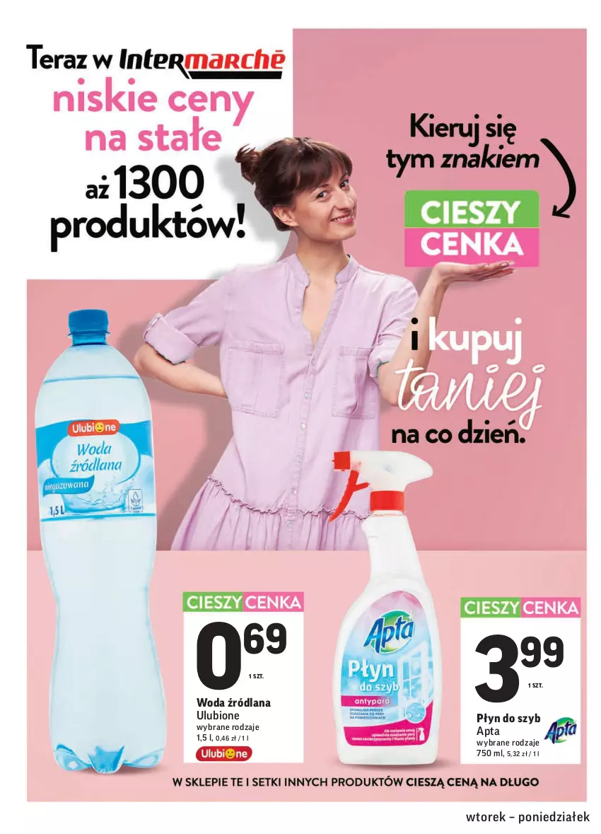 Gazetka promocyjna Intermarche - Gazetka promocyjna - ważna 17.08 do 23.08.2021 - strona 32 - produkty: LANA, Płyn do szyb, Woda