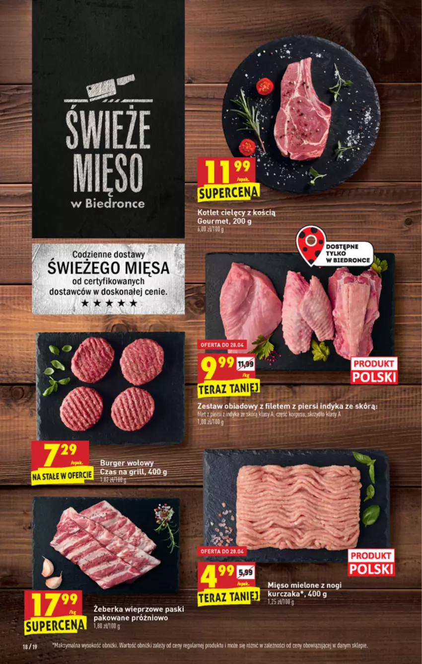 Gazetka promocyjna Biedronka - W tym tygodniu - ważna 26.04 do 30.04.2021 - strona 18 - produkty: Dron, Kotlet, Mięso, Mięso mielone, Tera