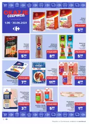 Gazetka promocyjna Carrefour - Gazetka Okazje czerwca - Gazetka - ważna od 30.06 do 30.06.2021 - strona 2 - produkty: Piec, Kurczak, Sok, Hot dog, Salami, Sokołów, Kurczak gotowany, Kiełbasa krakowska, Parówki, Parówki z szynki, Madej Wróbel, Pasztet, Duda, Szynka z beczki, Szynka, Morliny, Parówki hot dog, Kabanos, Kiełbasa, Olewnik, Kiełbasa śląska