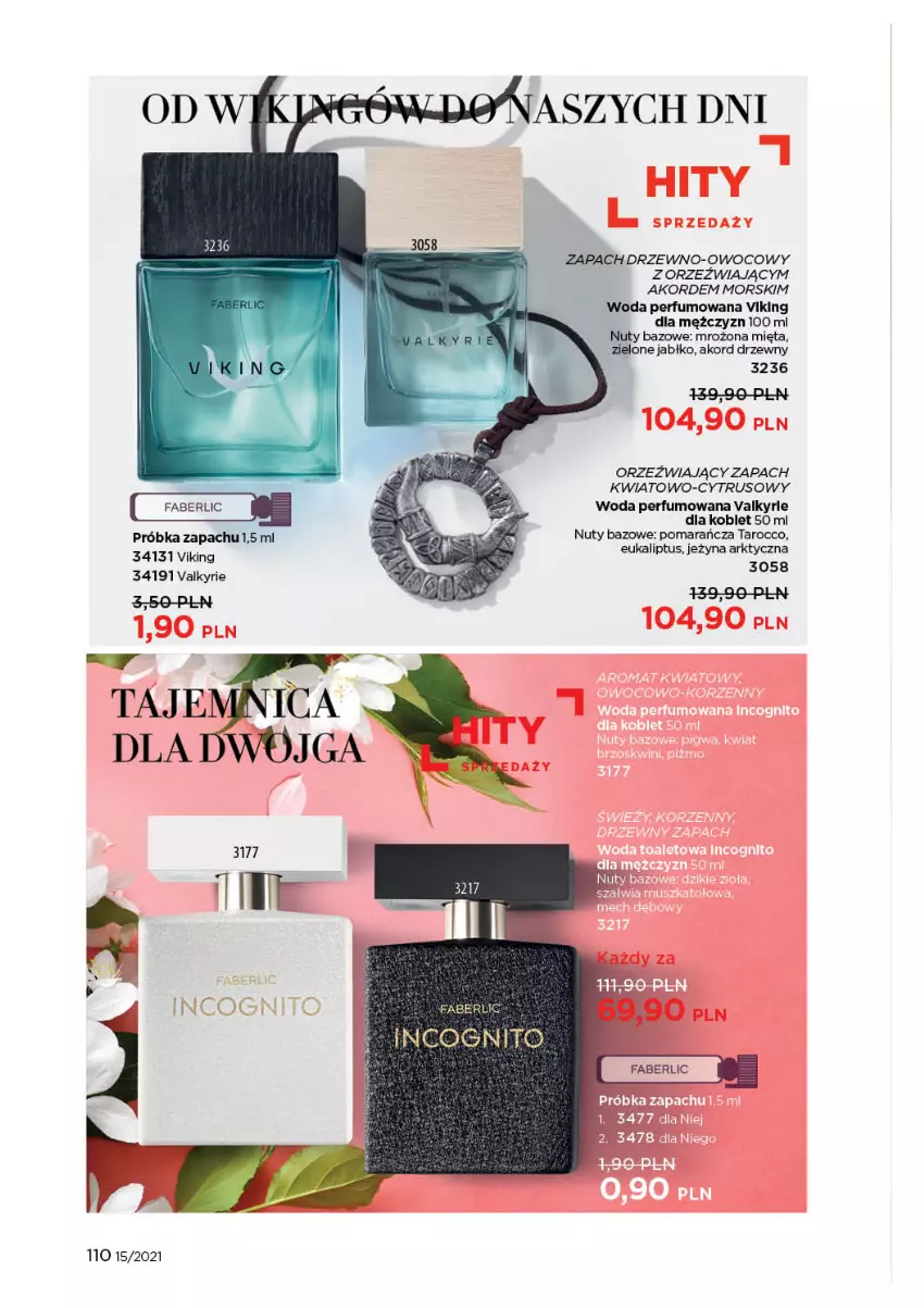 Gazetka promocyjna Faberlic - Gazetka - ważna 11.10 do 31.10.2021 - strona 110 - produkty: Fa, Mięta, Nuty, Perfum, Woda, Woda perfumowana