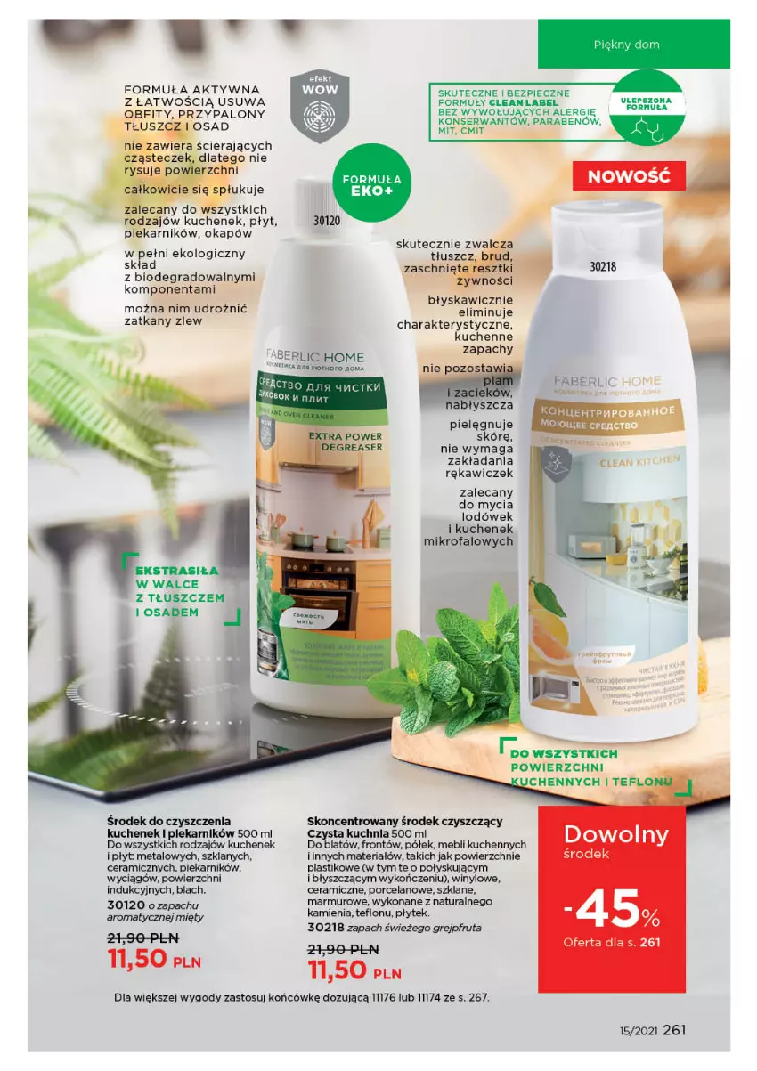 Gazetka promocyjna Faberlic - Gazetka - ważna 11.10 do 31.10.2021 - strona 261 - produkty: Fa, Gra, Grejpfrut, Kuchnia, Okap, Piec, Piekarnik, Por, Ser, Zlew