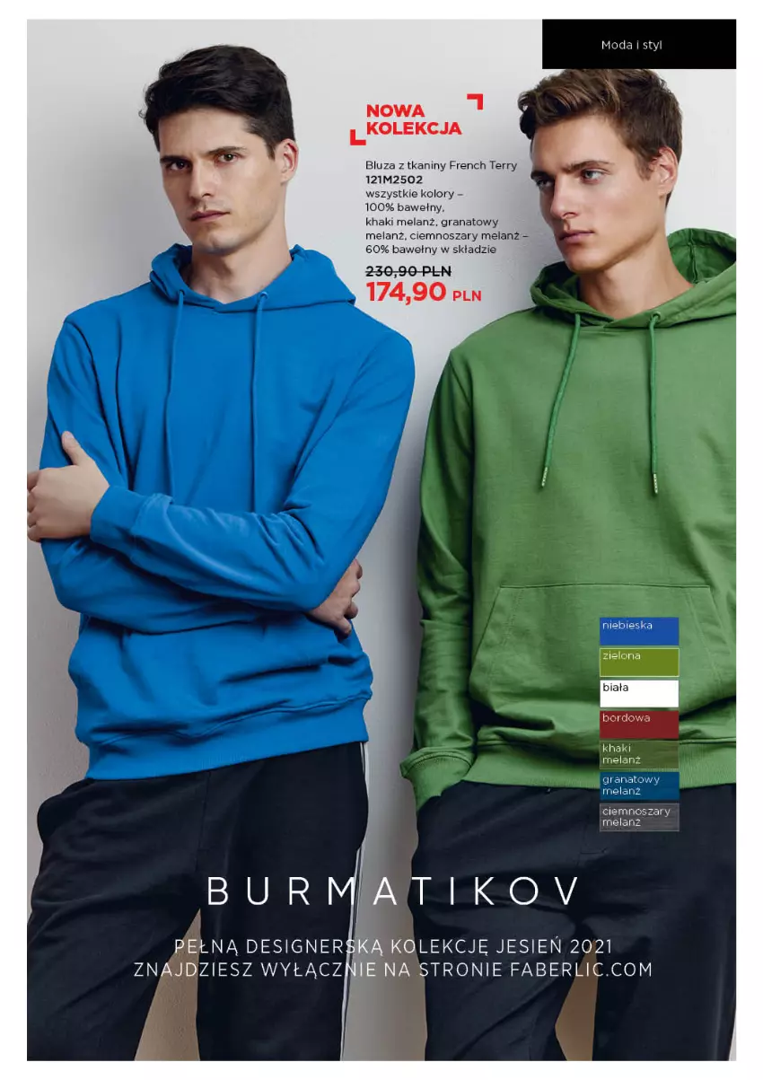 Gazetka promocyjna Faberlic - Gazetka - ważna 11.10 do 31.10.2021 - strona 325 - produkty: Bluza, Gra, Granat, Moda