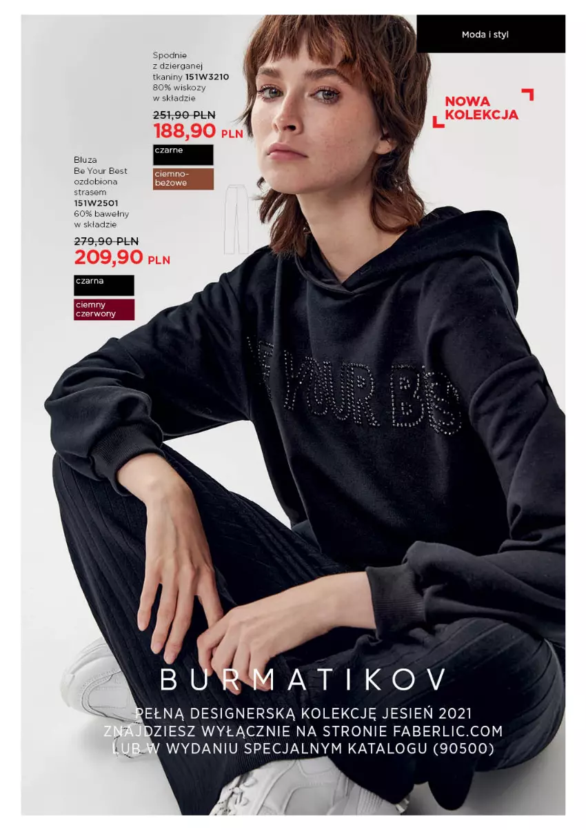 Gazetka promocyjna Faberlic - Gazetka - ważna 11.10 do 31.10.2021 - strona 335 - produkty: Bluza, Fa, Moda, Spodnie