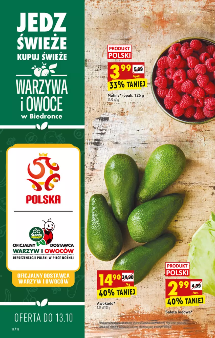 Gazetka promocyjna Biedronka - W tym tygodniu - ważna 11.10 do 16.10.2021 - strona 14 - produkty: Dron, Noż, Sałat, Sałata lodowa, Warzywa