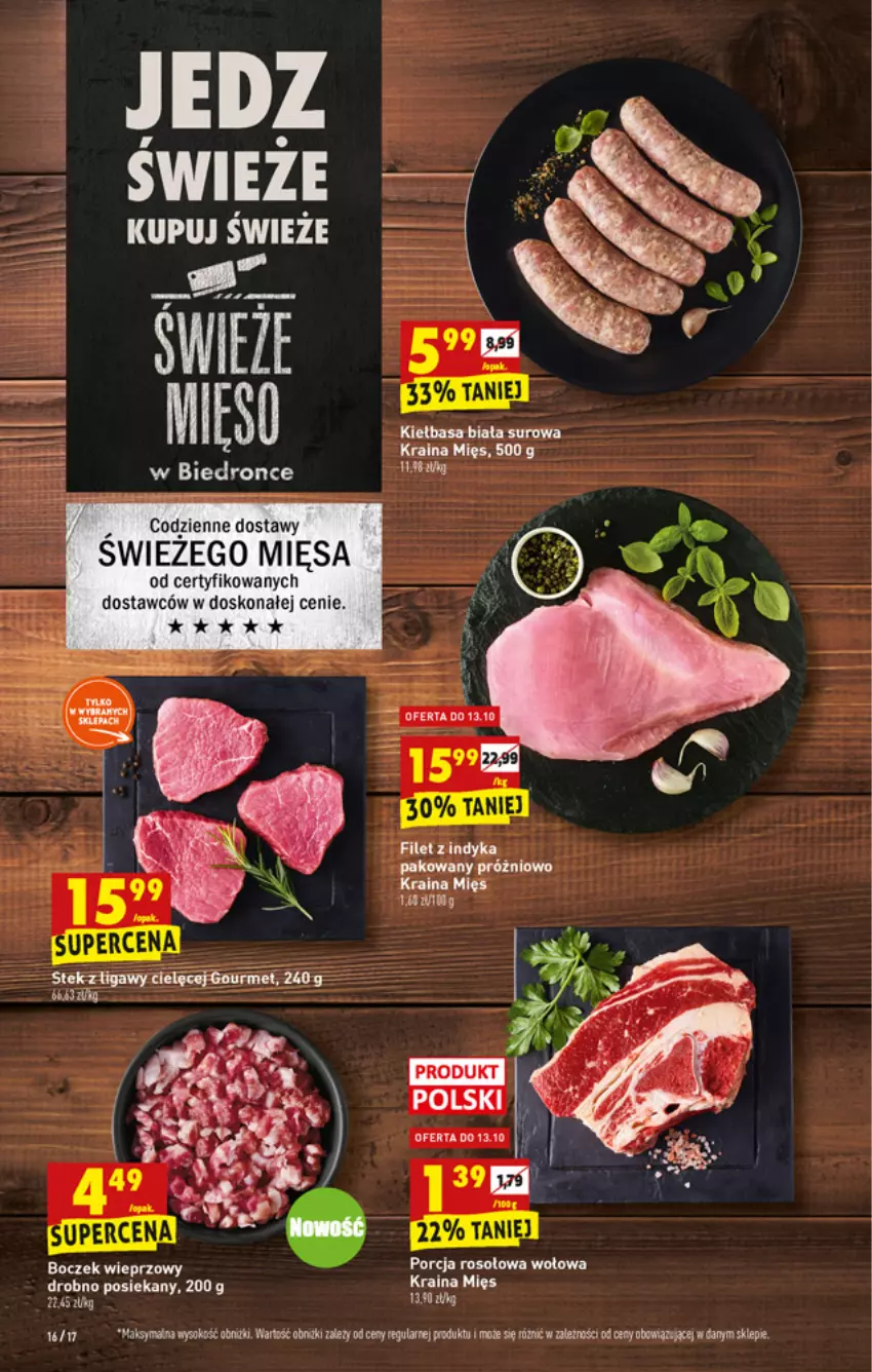 Gazetka promocyjna Biedronka - W tym tygodniu - ważna 11.10 do 16.10.2021 - strona 16 - produkty: Boczek, Boczek wieprzowy, Fa, Kiełbasa, Kiełbasa biała, Por, Sok