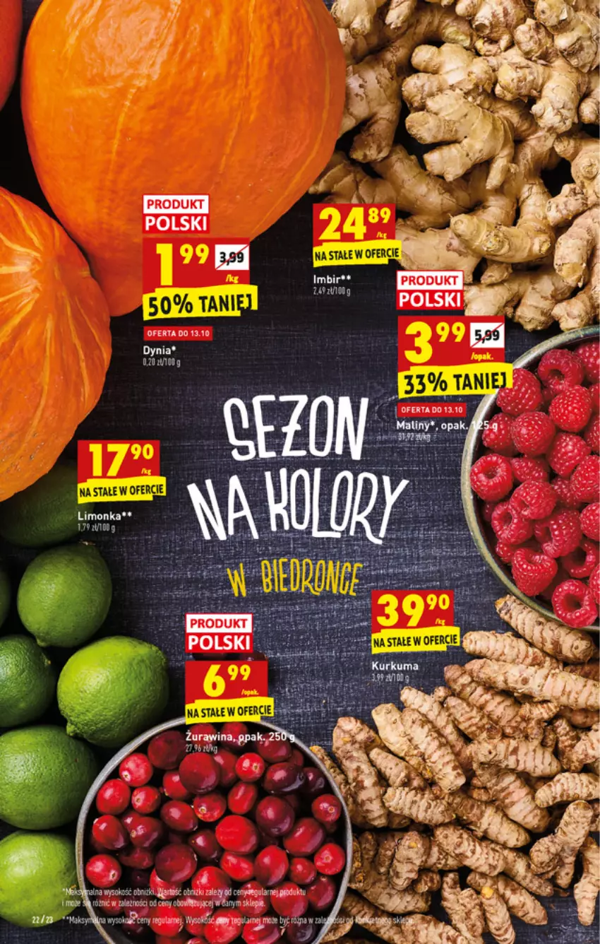 Gazetka promocyjna Biedronka - W tym tygodniu - ważna 11.10 do 16.10.2021 - strona 22 - produkty: Imbir, Limonka, Sok