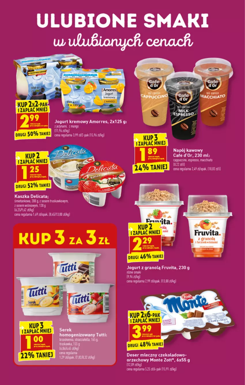 Gazetka promocyjna Biedronka - W tym tygodniu - ważna 11.10 do 16.10.2021 - strona 25 - produkty: Cappuccino, Deser, Deser mleczny, Fa, Gala, Gra, Jogurt, LG, Monte, Napój, Ser, Zott