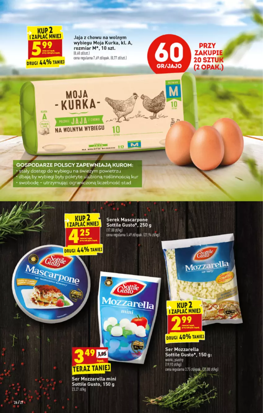 Gazetka promocyjna Biedronka - W tym tygodniu - ważna 11.10 do 16.10.2021 - strona 26 - produkty: Fa, Gra, Jaja, Mozzarella, Ser