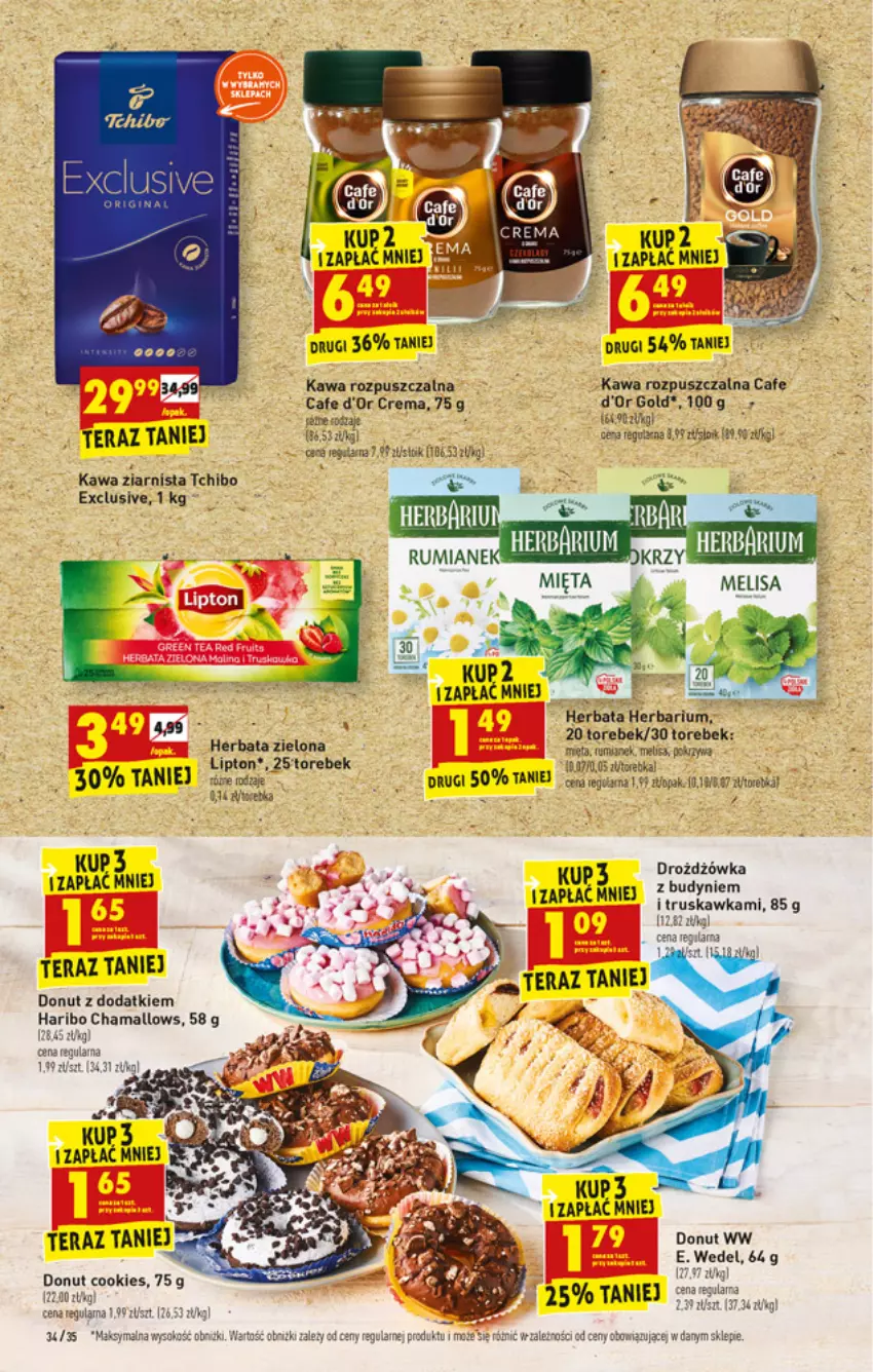 Gazetka promocyjna Biedronka - W tym tygodniu - ważna 11.10 do 16.10.2021 - strona 34 - produkty: Donut, E. Wedel, Fa, Gala, Hama, Haribo, Herbata, Kawa, Kawa rozpuszczalna, Rum, Ser, Tchibo, Tera, Torebka