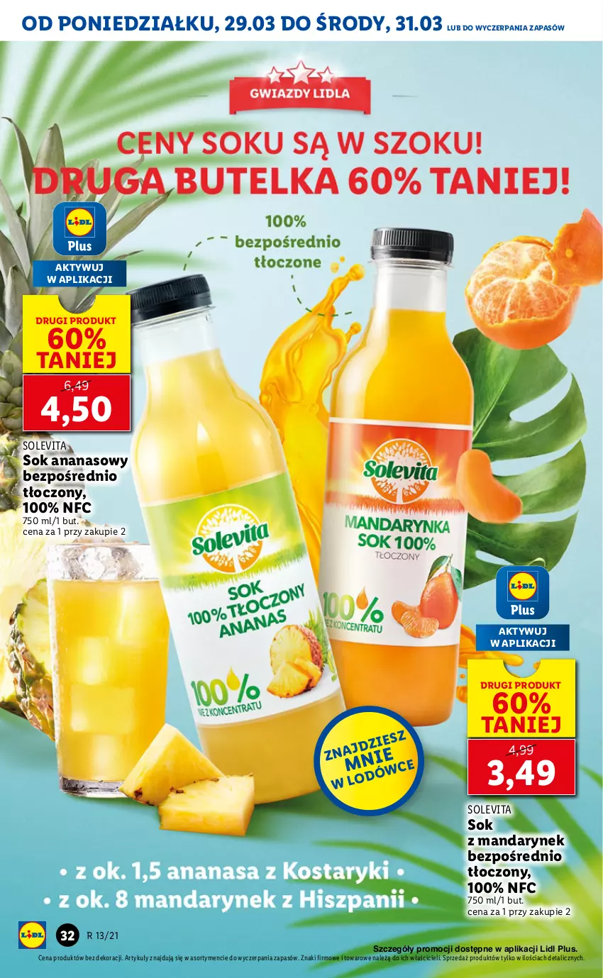 Gazetka promocyjna Lidl - GAZETKA - ważna 29.03 do 31.03.2021 - strona 32 - produkty: Ananas, Sok