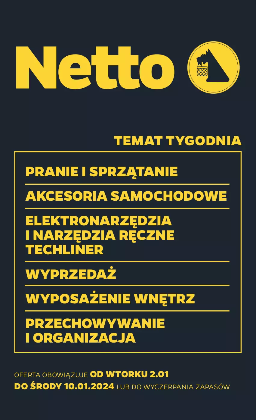 Gazetka promocyjna Netto - Akcesoria i dodatki - ważna 02.01 do 10.01.2024 - strona 1 - produkty: Sprzątanie