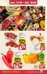 Gazetka promocyjna Aldi - Zaczynamy sezon grillowy - Gazetka - ważna od 18.05 do 18.05.2024 - strona 2 - produkty: Cebula, Papryka, Szpic, Grill, Pomidory, Fa