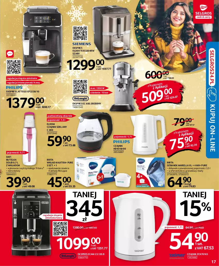 Gazetka promocyjna Selgros - Oferta przemysłowa - ważna 25.11 do 01.12.2021 - strona 17 - produkty: Brit, Brita, Czajnik, Dzbanek, Gra, Granat, Pur, Top