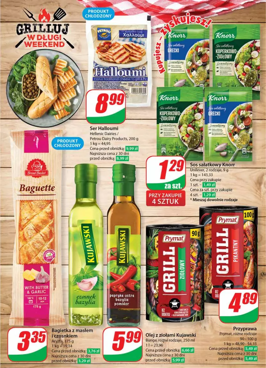 Gazetka promocyjna Dino - Gazetka 17 / 2024 - ważna 24.04 do 30.04.2024 - strona 17 - produkty: Bagietka, Knorr, Kujawski, Olej, Prymat, Sałat, Ser, Sos