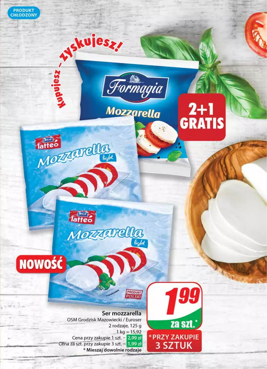 Gazetka promocyjna Dino - Gazetka 17 / 2024 - ważna 24.04 do 30.04.2024 - strona 19 - produkty: Mozzarella, Ser