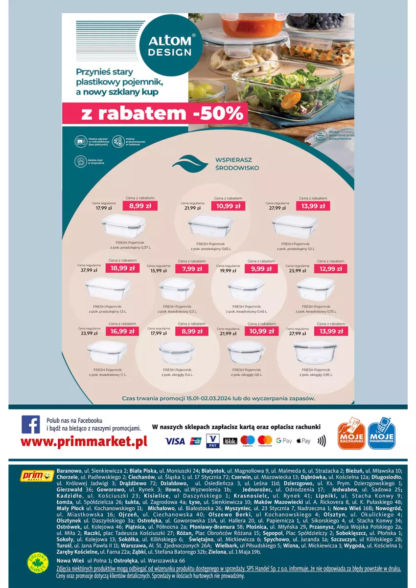 Gazetka promocyjna Prim Market - ważna 15.02 do 21.02.2024 - strona 16 - produkty: Fa, Jednorożec, Kisiel, Koc, Malm, Mysz, Ogród, Olej, Papier, Piątnica, Pojemnik, Róża, Sok, Sokół, Stock