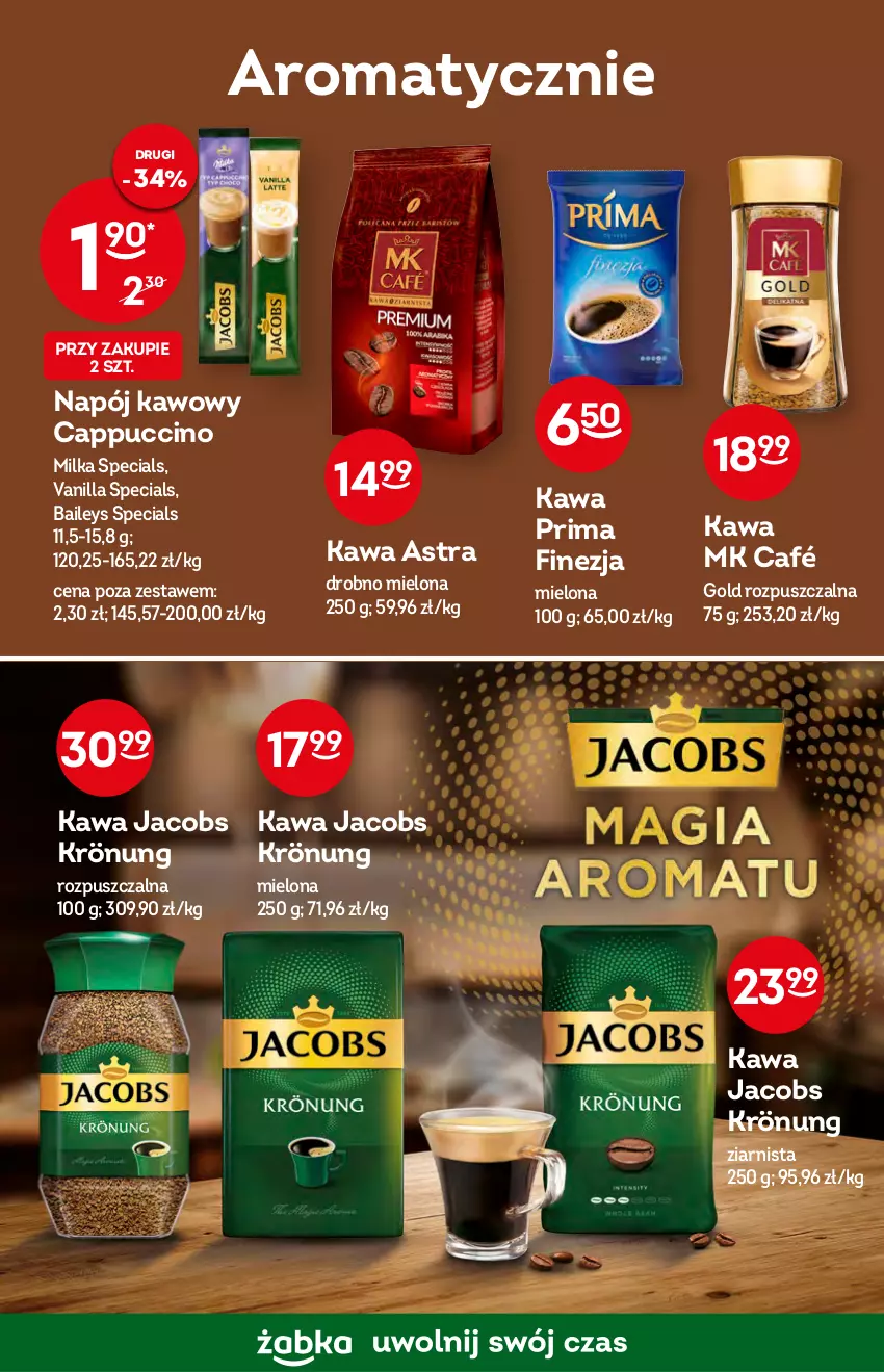 Gazetka promocyjna Żabka - ważna 12.10 do 18.10.2022 - strona 40 - produkty: Cappuccino, Jacobs, Jacobs Krönung, Kawa, Milka, Napój, Prima