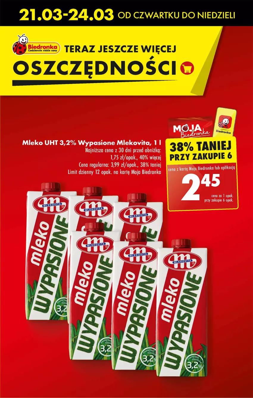 Gazetka promocyjna Biedronka - Od czwartku - ważna 21.03 do 27.03.2024 - strona 17 - produkty: Dron, Mleko, Mlekovita, Tera