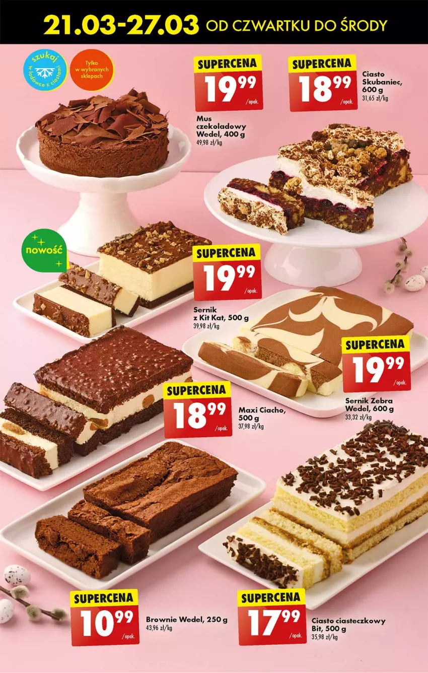 Gazetka promocyjna Biedronka - Od czwartku - ważna 21.03 do 27.03.2024 - strona 31 - produkty: Brownie, Kit Kat, Mus, Ser