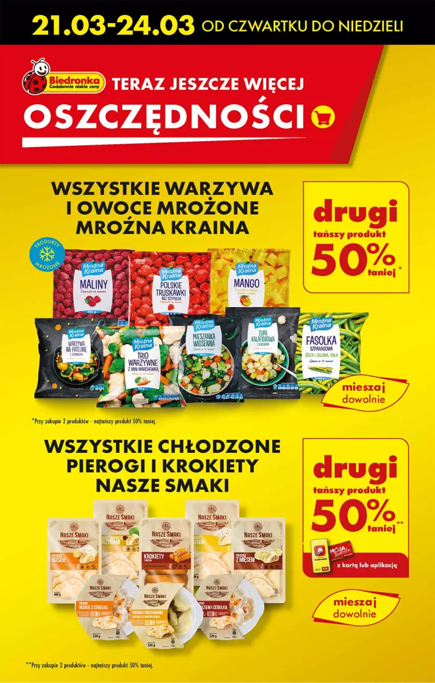 Gazetka promocyjna Biedronka - Od czwartku - ważna 21.03 do 27.03.2024 - strona 64 - produkty: Krokiety, Owoce, Pierogi, Tera, Warzywa, Warzywa i owoce