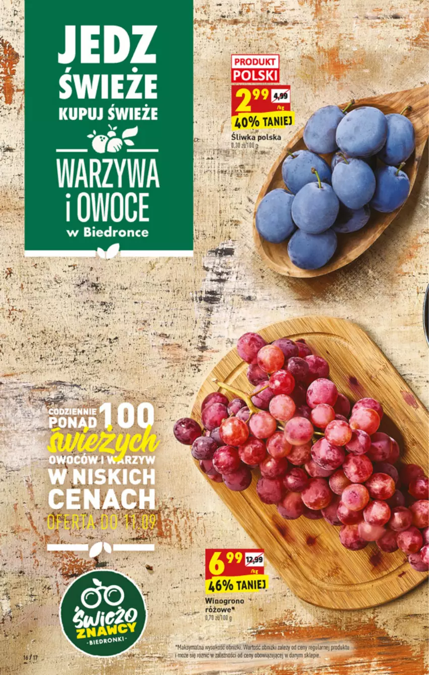 Gazetka promocyjna Biedronka - W tym tygodniu - ważna 09.09 do 14.09.2021 - strona 16 - produkty: Dron, Owoce, Wino, Winogrona