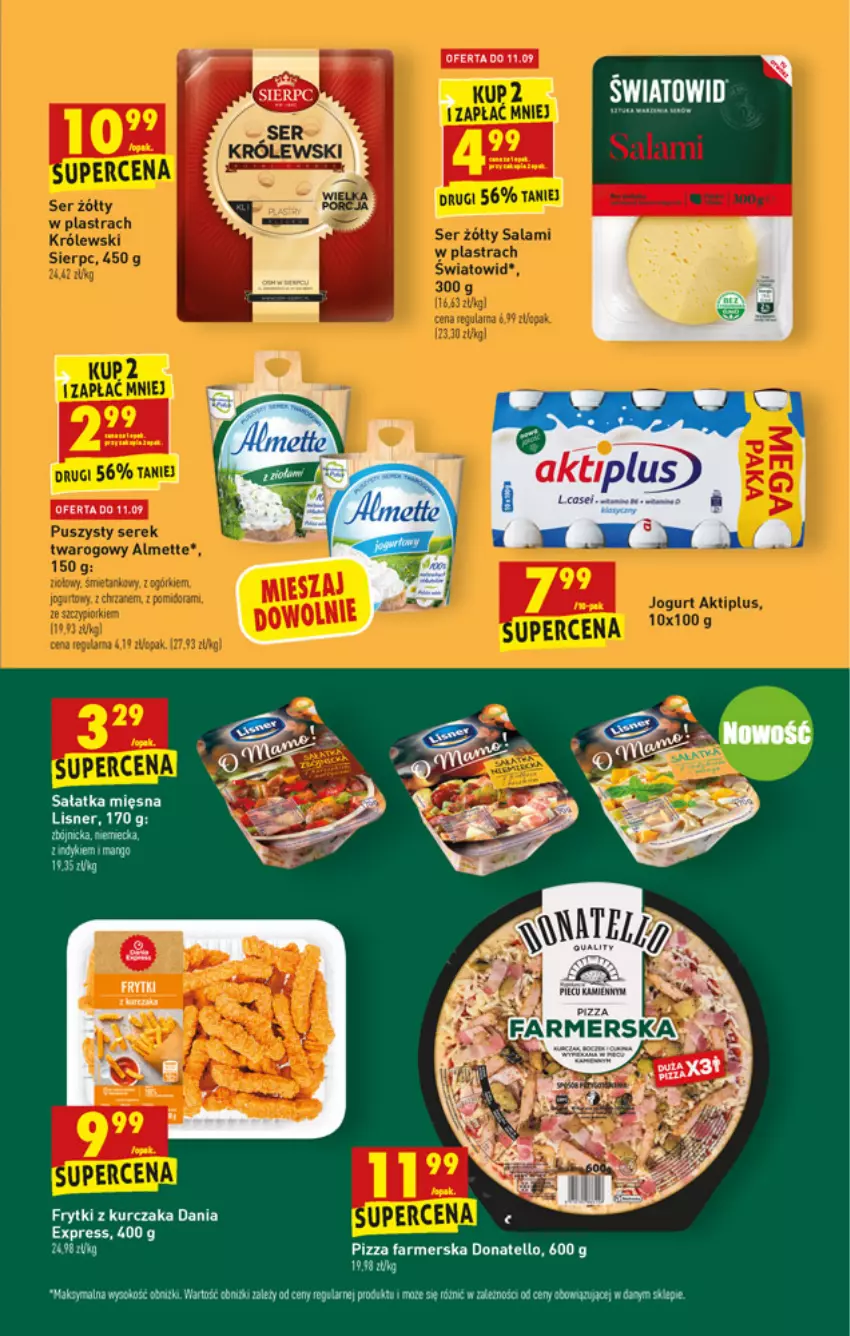 Gazetka promocyjna Biedronka - W tym tygodniu - ważna 09.09 do 14.09.2021 - strona 25 - produkty: Aktiplus, Fa, Frytki, Kurczak, Lisner, Pizza, Pur, Sałat, Sałatka